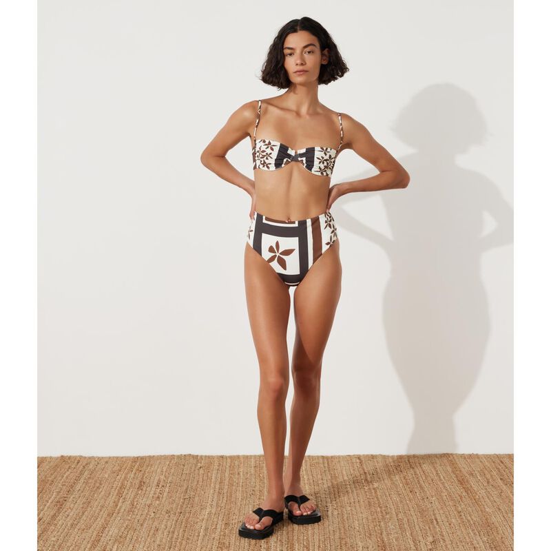 Zulu & Zephyr Sarong Flower Waisted Full Brief image number 2